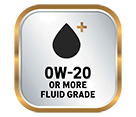 Szimbólum: 0W-20 or more fluid grade