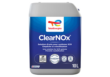 A ClearNOx folyadék 10 literes csomagolása