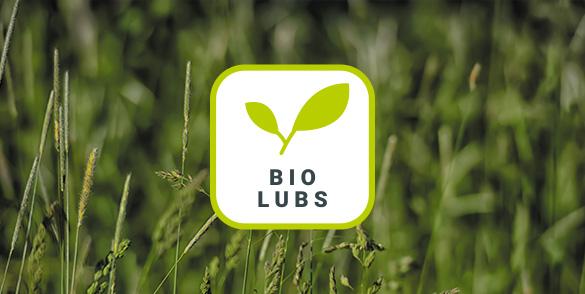 A BioLubs logó egy zöld mezős háttérben