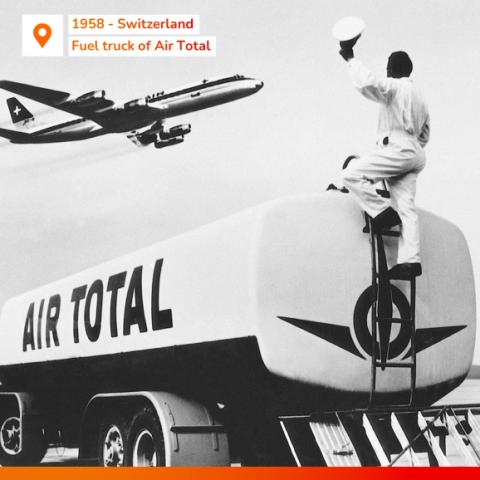 Total, TotalEnergies, tartálykocsi, Air Total, repülőgép-üzemanyag, a TotalEnergies története, Svájc